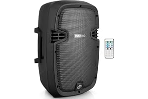 Pyle Musikbox Bluetooth Groß, 600W- Party Lautsprecher, Partybox, PA Anlage mit Fernbedienung, Mobile- Soundbox, Dj Lautsprecher mit USB, MP3, SD, RCA Eingang, Tragbarer Lautsprech