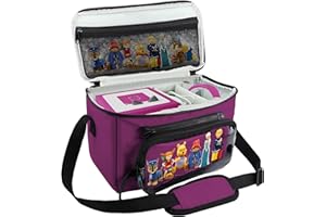 ANNMORE Sac de Rangement pour Toniebox, Housse de Transport pour FABA Conteur d'histoire, Mallette de Transport pour Tonies Figurines, Violet