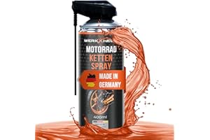 ‎WERKXHELD WerkXheld Motorrad Kettenspray 400ml & Kettenfett für Motorrad: Hochwertiges Kettenöl für alle Motorräder
