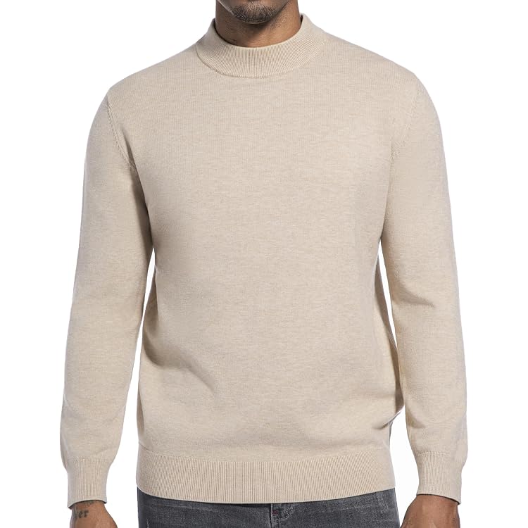 COOFANDY Herren Rollkragenpullover Aus Feinstrick – Warmer Winterpullover Für Business & Freizeit
