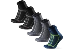 DANISH ENDURANCE Calcetines de Running Unisex, Antideslizantes, Calcetines Antiampollas para Hombre y Mujer, 3 o 5 Pack