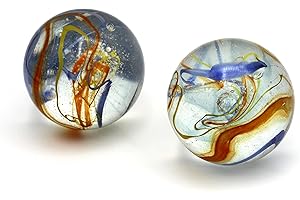 Kim'Play - 2 Billes Géantes – 2 Mammouth 50 mm – Perroquet 1E-07KC-PQXP