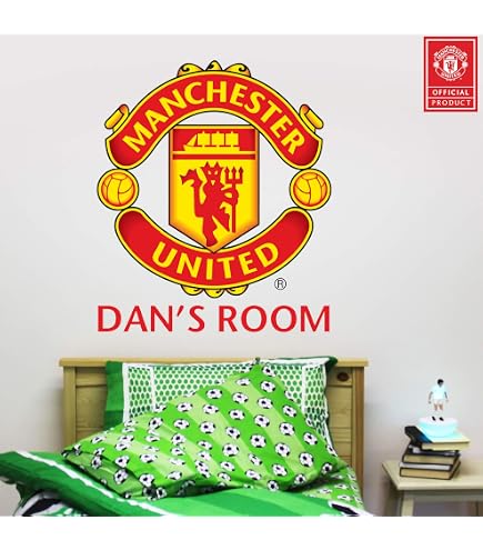 Autocollant Murial Manchester City Official Crest 90 Cm - Sticker Vinyle Décoratif Foot | Pour Chambre, Bureau, Salle De Jeux