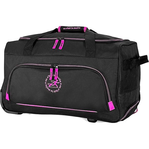 Sac De Voyage Trolley KINSTON Gris – 2 Roues, Canne Télescopique, Compartiment Spacieux, Pliable, Idéal Week-end Ou Cabine