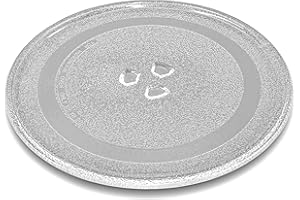 vhbw Placa de microondas compatible con Panasonic NN-K103, NN-K133, NN-SD277 microondas - Plato giratorio con soporte en Y, vidrio, 24,5 cm