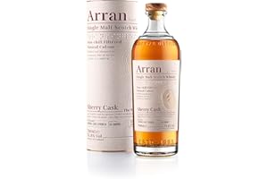 ARRAN - Sherry Cask The Bodega - Whisky Single Malt - Notes de Chocolat Noir & Ginger - Origine : Écosse/Highlands-Arran - 55,8% Alcool - 70 cl, 700 milliliters