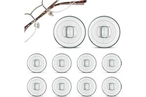 SPORTS WORLD VISION Wysokiej jakości okrągłe silikonowe nakładki na nos 9 mm, 5 par, nakładki na okulary, okulary, okulary przeciwsłoneczne, okulary do czytania, Czarny