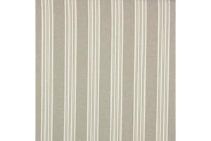 Kt KILOtela - Tela Loneta Half Panamá Hilo Tintado, Algodón, Fibras Recicladas, Decoración, Tapizar, Cojines, Manteles, 100 cm Largo x 280 cm Ancho, Rayas de 3,8 cm, Beige, Crudo - 1 Metro