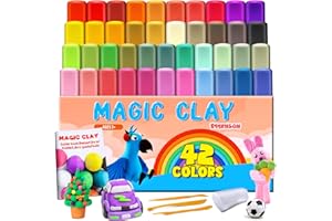 ESSENSON Arcilla Polimerica Secado al Aire - 42 Colores Plastilina Arcilla Para Modelar de Secado al Aire Para Niños, Regalo Para Niños y Niñas de 3 a 12 Años