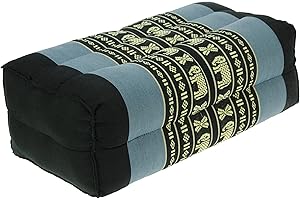 Namesakes Kapok Material Yoga Block Meditation cushion – Support Bolster- Light & Dark Blue Elephant