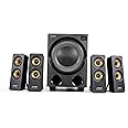 F&D F7700X 4.1 Channel Bluetooth Home Audio Multimedia Speaker & Home Theatre, 80 Watt with Subwoofer Satellite Speaker, Multicolor LED Display, Remote, Digital FM & USB