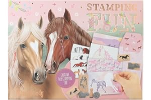 Depesche 12128 Miss Melody Stamping Fun - kreatywny zestaw do projektowania kartek i listów, zawierający papier, koperty, znaczki, naklejki i wiele więcej.