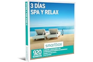Smartbox - Caja Regalo 3 días SPA y Relax - Idea de Regalo - 2 Noches con SPA, Tratamiento o bañera de hidromasaje para 2 Personas