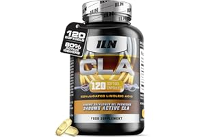 IRON LABS NUTRITION CLA Supplement High Strength for Metabolism – 3000mg per Serving with 80% Active Isomers for 2400mg Active CLA Tablets – Suitable for Men and Women (120 Softgel Capsules)