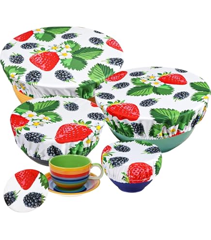 Wusboo Lot De 10 Couvercles En Tissu élastique Pour Aliments