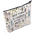 POFULL NYC Gift New York is Calling and I Must Go Tote Bag Traveling Gift New York Travel Gift