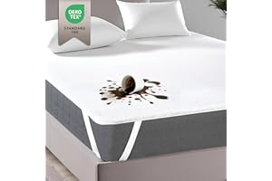 Luxoon Matratzenschoner wasserdicht | Atmungsaktive Matratzenauflage 90x200cm, Schutz vor Staub & Flecken | Maschinenwaschbar | rutschfest | Inkontinenzunterlage waschbar | Weiß