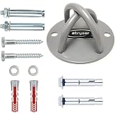 Stryser Ceiling and Wall Anchor Bracket in X for Suspension Straps Gym Rings Yoga Swing Battle Ropes Boxing Equipment Include