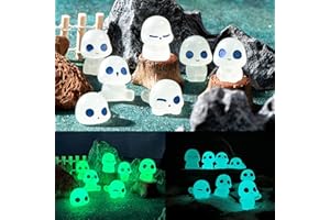 peiyee Baum Elfen Puppe,20 Pcs Mini Gartendeko Prinzessin,Prinzessin Mononoke Leuchtende Baum Elfen Puppe,Aus Kunstharz,MajestäTisch Und Bezaubernd, FüR Home Garden Indoor Outdoor Ornament