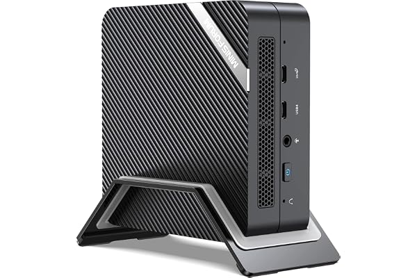 MINIS FORUM UM773 Lite Mini PC AMD Ryzen 7 7735HS jusqu'à 4,75 GHz AMD Radeon Graphics Mini Ordinateur, 2 x HDMI, 1 x USB4, 1 x USB C, 4 x USB 3.2, WiFi 6, BT5.2,Pas de RAM/SSD