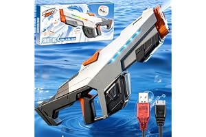 SPINNE LUCAS Elektrisk vattenpistol för vuxna och barn, automatiska sprutpistoler, elektriska vattenleksaker, automatisk vattenpistol, vattenpistol med stor kapacitet för sommar, pool, strand