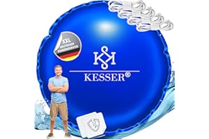 KESSER® Cojín de piscina de invierno de 400 cm | cubierta de piscina con doble costura Whirlpools | cojín de aire para piscina invernal | cubierta para piscinas empotradas de invierno | PVC