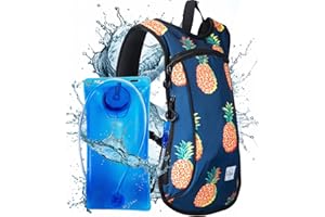 Vibe Festival Gear Mochila de hidratación con bolsa de agua de 2 litros para mujeres, hombres, adolescentes, niños, Hydropack Hydro Sports, al aire libre, correr, camping, senderismo, festivales,