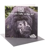 Old English Co. Lustige Geburtstagskarte Für Väter – 'Coolest Dad' Mit Gorilla-Motiv