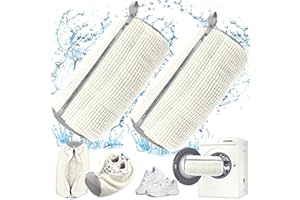 HPBAGGY 2 Piezas Bolsa para Lavar Zapatillas en Lavadora, Bolsas para Zapatos con Cremallera, Bolsa de Lavado de Zapatos Reutilizable, Shoe Wash Bag for Canvas Sneakers