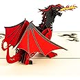 Dragon Pop Up Card by DEVINE Popup Cards | 3D Pop Up Birthday Cards for Kids | Pop Up Greeting Cards | 3D Fathers Day Card