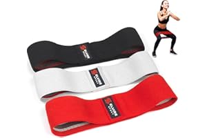 ELVIRE SPORT Elvire Fabric Resistance Bands for Working Out, Set of 3, Booty Exercise Band for Women, Workout Loops, Legs, Glutes, Squat