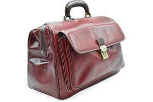DD FIRENZE D&D - Borse Medico in vera pelle English Man - Bicolor - Made in Italy