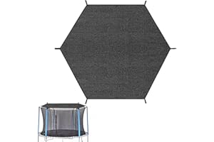 AOOSA Trampoline Cover, 6 Poles Trampoline Sunshade Cover, Water Resistant & Dust Proof Trampolines Top Shade Covers, Trampolines Accessories Top Covers for Outdoor Backyard Playground