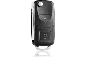 FINTERRY Autoschlüssel Gehäuse kompatibel mit Volkswagen Golf Passat Bora Transporter Skoda Ocatvia Superb Fabia Seat Ibiza Leon Toledo Arosa - Auto Schlüsselgehäuse Pilot Autoschlüssel 2 Tasten