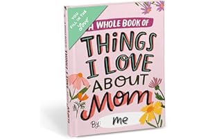 Em & Friends About Mom Book Fill in the Love Fill-in-the-Blank Book Gift Journal, 4.10 x 5.40-inches