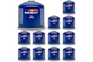 Gas Bullet ® Gaskartusche 500g passend für Gaskocher und Geräte mit Schraubventilanschluss | Gaskartusche EN417 | Ventilkartusche für Camping (12)