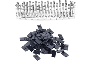 Pzsmocn 50 Sets per Dupont 2,54 mm Passo 3 Pin Femmina Adattatore Connettore Cavo Accessori. 200 Pezzi 2,54 mm Pitch 3 Pin Adattatore Femmina Terminale Presa a Conchiglia, Kit Pin a Crimpare.