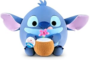 Snackles Disney, peluche da 35 cm di ZURU, peluche con accessorio snack(Stitch)