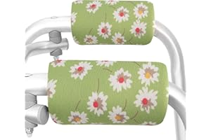 SPRING SEAON Walker Handgriff Gepolsterte Gehhilfegriffabdeckungen Rollator Grip Pads Geharm KrüCkengriffpolster FüR Walker Rollator KrüCken RollstuhlgepäCk