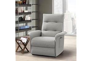 Ordeluxe Poltrona Relax Elettrica con Schienale Reclinabile e Poggiapiedi - Montaggio Facile