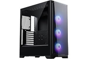 Phanteks Eclipse G370A, case mid-tower da gaming, rete ad alto flusso d’aria, 3 ventole M25 D-RGB, Nero