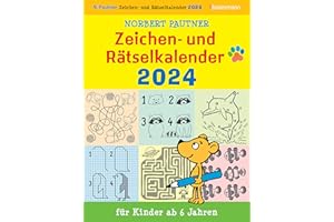 Zeichen- und Rätselkalender für Kinder ab 6 Jahren. ABK 2024