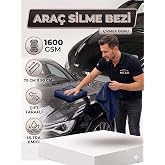 Roro Auto 1600 GSM &Ccedil;ift Taraflı Ara&ccedil; Kurulama Havlusu 70x50 cm - Ultra Emici Mikrofiber Oto Bezi Lacivert