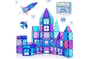 KAYSAITOY Magnetic Building Blocks Kids Boy Girl Toys Age 3-4 Stronger Magnetic Tiles 3D Princess Castle Toy for Kid Age 4 5 6 7 8 Learning Educational Construction Gifts for 3+ Year Old Christmas Birthday Gift