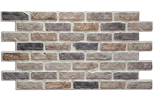 Decoresin Pannello Finto Mattone Ricostruito in Polistirolo Resinato (Bristol)