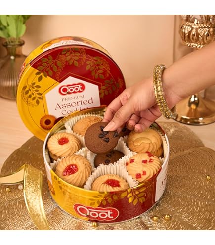 Kikibix Tasty Cookies Gift Box, Suitable for Diwali, Christmas