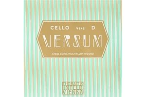 THOMASTIK-INFELD Thomastik Corde Violoncelle 4/4 Versum - corde Re cble acier, filage en alliage spécial, moyen
