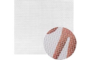 TOYMIS Maille En Acier Inoxydable 304 Fil Tissé 5 Mailles Pour La Ventilation De l'Air Maille De Protection Pour Armoires De Jardin Avec Garde De Sécurité En Métal Total 30cm x 60cm