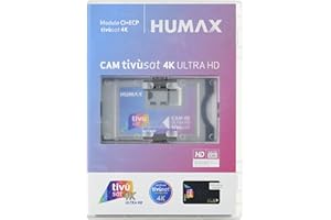 Humax - CAM Tivùsat 4K Ultra HD con Interfaz Ci+ECP, Tarjeta incluida, Compatible con Dispositivos Ci
