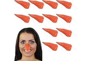 I LOVE FANCY DRESS Karotten-Nasen-Accessoire – Orange Karotten-Nase an elastischem Schnur – Einheitsgröße – perfekt für Schneemann-Weihnachtskostüme oder Vogelscheuchen-Kostüme